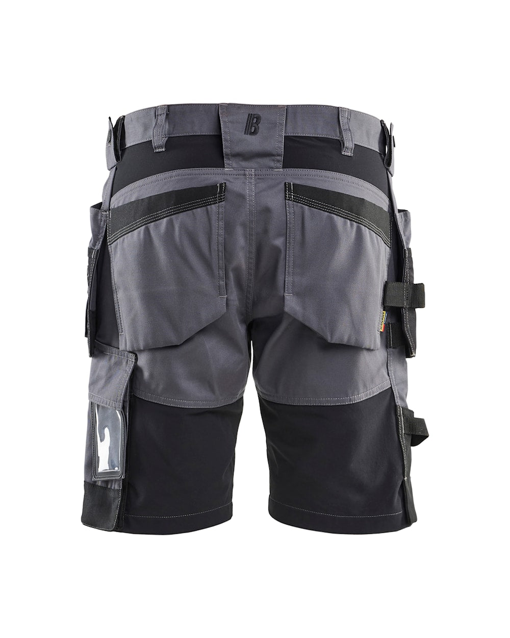 Handwerker Shorts mit Stretch hinten in Mittelgrau