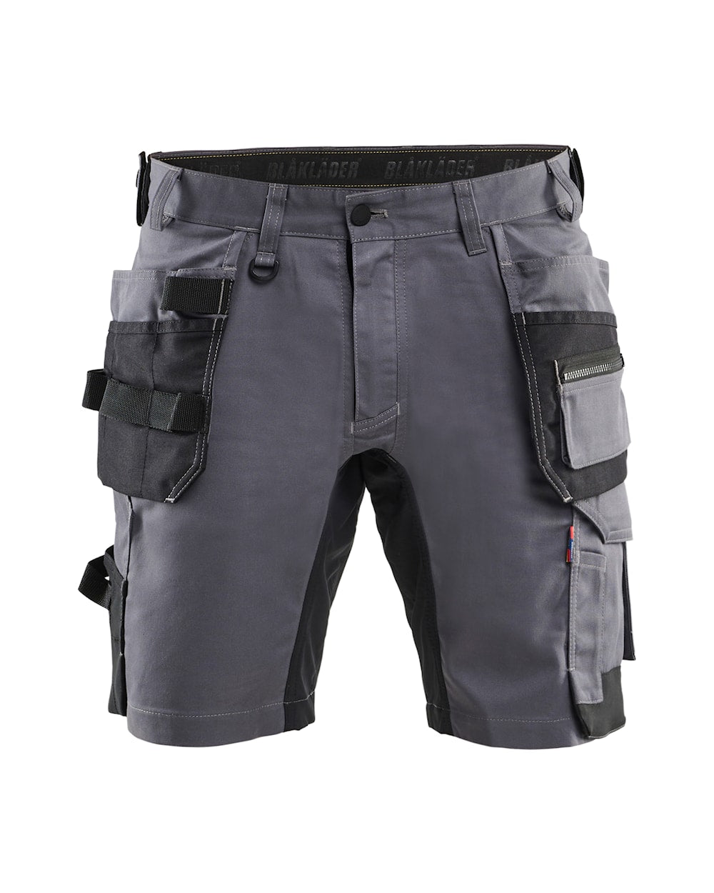 Handwerker Shorts mit Stretch vorne in Mittelgrau