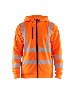 High Vis Kapuzensweater mit Reißverschluss