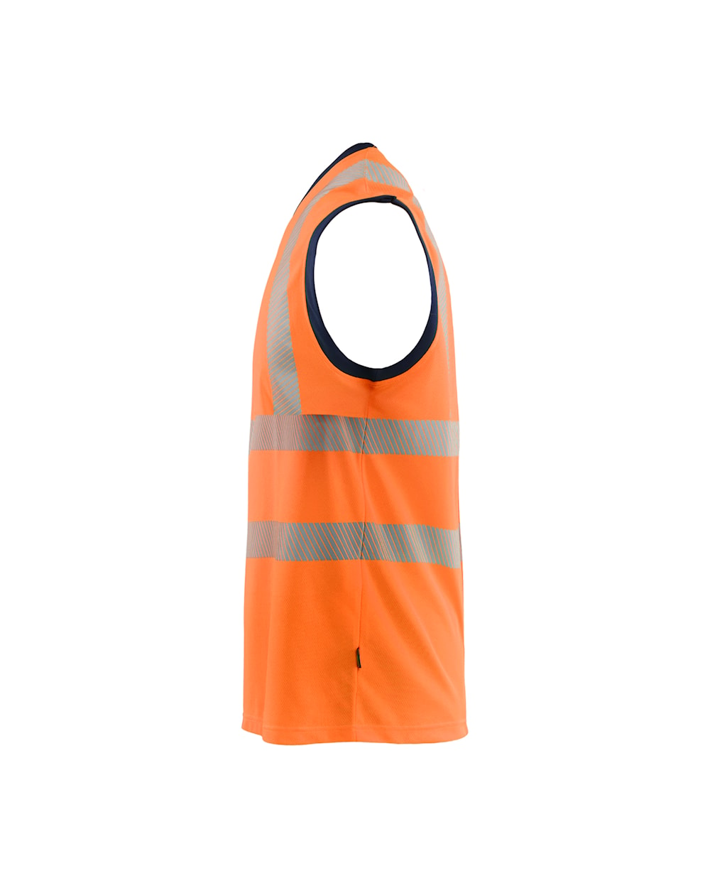 High Vis Tank Top von links in High Vis Orange / Marineblau