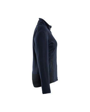 Damen Microfleece-Jacke rechts in dunkel Marineblau / Schwarz