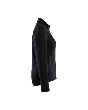 Damen Microfleece-Jacke rechts in Schwarz / Mittelgrau