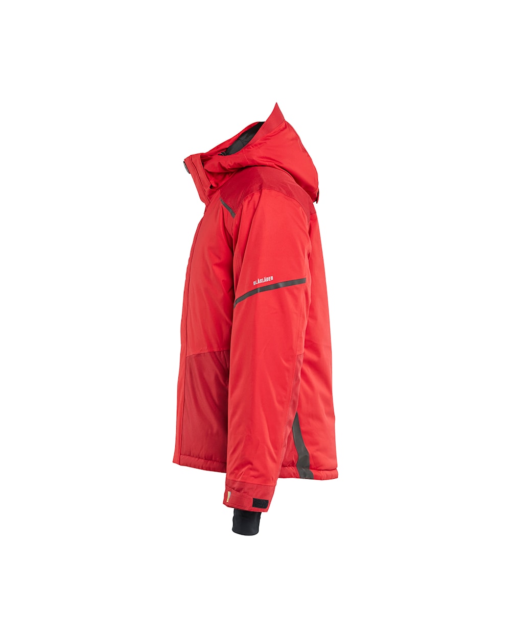 Arbeitsjacke Winter, Rot, Ansicht von links