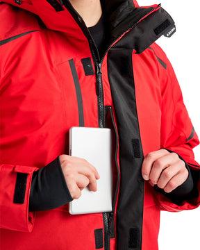 Arbeitsjacke Winter, Rot, Detail innenliegende iPad-Tasche