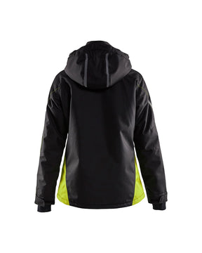 Damen Funktionsjacke Grün Hinten